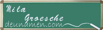 Mila Groesche Visitenkarte